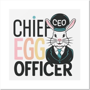 Bunny Chief Egg Officer Posters and Art